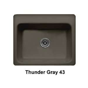 CorStone 21243 Thunder Gray Foster Foster Single Bowl Self Rim Kitchen 