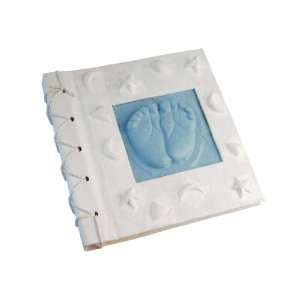  Mini Blue Foot Print Baby Album, Classic Style pages (20cm 