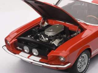 AUTOART 72906 118 SCALE 1967 FORD MUSTANG SHELBY GT500 RED DIECAST 