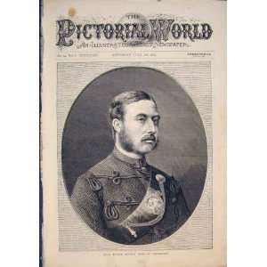  Portrait Hrh Prince Arthur Duke Connaught Print 1874: Home 