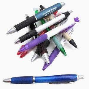 Bulk   New Lot of 500 Pcs Plastic Imprinted Retractable Pens  