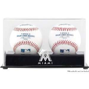  Miami Marlins Two Baseball Cube Logo Display Case Sports 