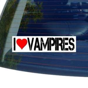  I Love Heart VAMPIRES Window Bumper Sticker Automotive