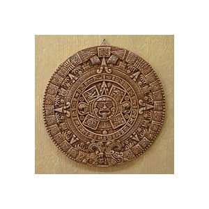 NOVICA Ceramic plaque, Mexica Calendar 