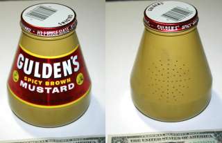 Guldens Mustard RADIO advertising plastic jar Works!  