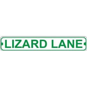  Lizard Lane Novelty Metal Street Sign