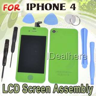 Green Replace LCD Screen Assembly + Back Cover +Tools Full Kit for 