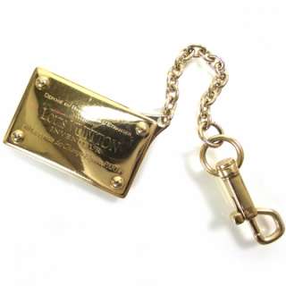 LOUIS VUITTON INVENTEUR Key Chain Bag Charm Gold LV  