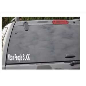  MEAN PEOPLE SUCK  window decal: Everything Else