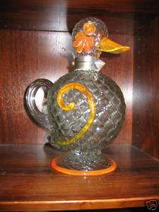 Rare Salviati Art Glass Duck Decanter Murano 1930 40s  