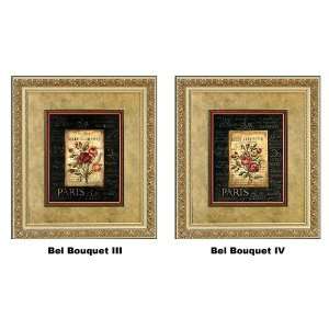  International Arts Bel Bouquet III & IV Framed Artwork 