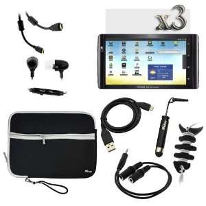 GTMax 10 pieces Accessories Bundle Kit for Archos 101 Internet Tablet 