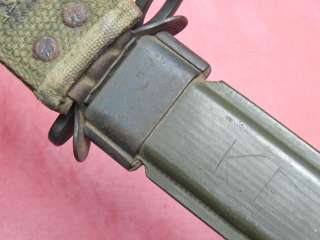 US M7 MILPAR BAYONET FIGHTING KNIFE WITH SCABBARD  