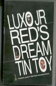 Luxo Jr. Reds Dream Tin Toy VHS Best Animated  