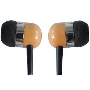  RMKF Natural Wood In ear earphone with Mic and volume 