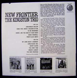 THE KINGSTON TRIO  NEW FRONTIER 1963 PREVIEW ALBUM! LP  