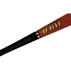  D Bat Pro Maple 161 Two Tone Baseball Bats BLACK/BURNT 