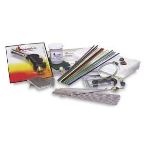  Glass Bead Making Kit   Glass Replacement Rods, Clear, Pkg 
