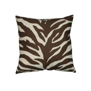  Karin Maki 07152200037KM Brown Zebra Square Pillow: Home 