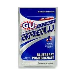   Pomegranate GU Electrolyte Brew Hydration Drink   Case of 16 Packets