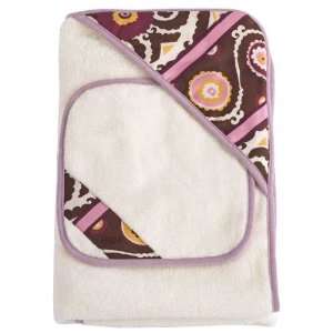  Jasmina Hooded Bath Wrap & Wash Cloth Set: Baby