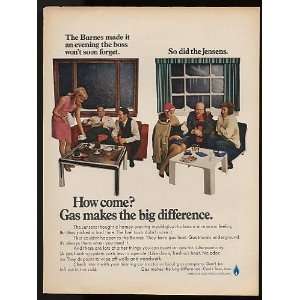 1968 American Gas Association Barnes & Jensens Print Ad (7587):  
