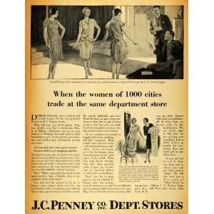  1929 Ad J.C. Penny Department Store Porch Frock Fashion 