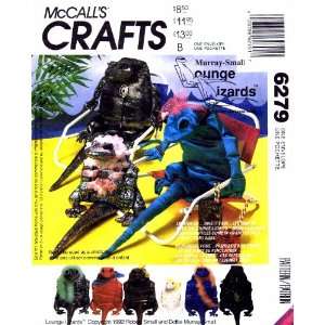   6279 Sewing Pattern Stuffed Lounge Lizards: Arts, Crafts & Sewing