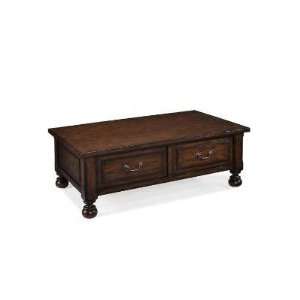  Lewiston Rectangular Cocktail Table Set in Chestnut: Home 