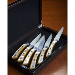 Alain Saint Joanis Mother of Pearl Palace Steak Knives  