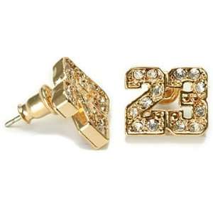   Plated CZ Michael Jordan Number 23 NBA Stud Earrings: Everything Else