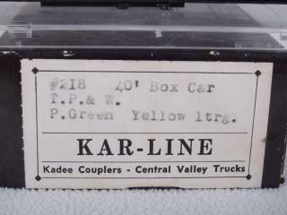 Kar Line #218 HO 40 Boxcar Toledo Peoria & Western TP&W #621  