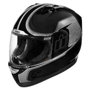  Icon Alliance Full Face Motorcycle Helmet Black Reflective 
