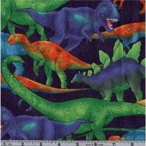  45 Wide Jurassic Dinosaurs   Royal Fabric By The Yard 