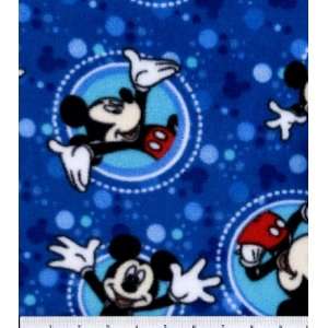  Licensed Fleece Fabric Mickey Icons And Circles: Home 
