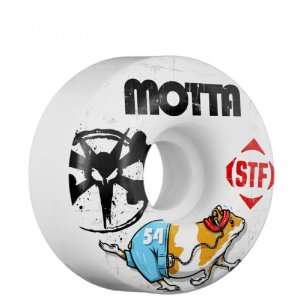 BONES John Motta Hampster STF Skate Wheels White 54MM:  