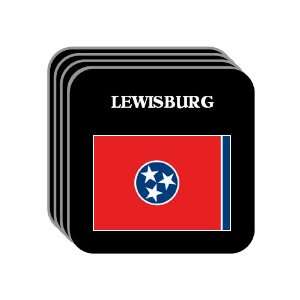  US State Flag   LEWISBURG, Tennessee (TN) Set of 4 Mini 