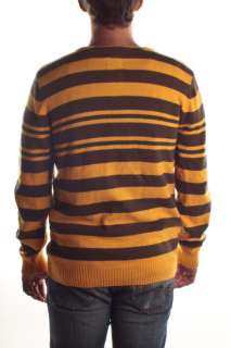 Burton Mens Kuda Cardigan Sweater Size L Brn/Yell  