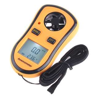 LCD Wind Speed Gauge Meter Anemometer NTC Thermometer B  