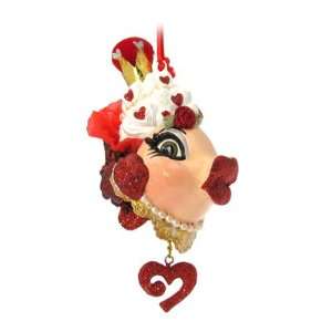  Queen of Hearts Kissing Fish Ornament ornament: Home 