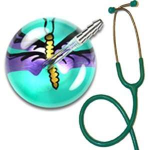   Stethoscope, Single Head Adult style RL45, Tubing Color Kelly Green