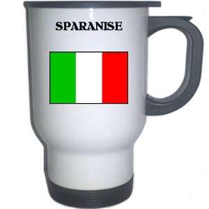  Italy (Italia)   SPARANISE White Stainless Steel Mug 