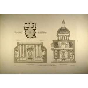   St. John Lateran Rome   Original Copper Engraving: Home & Kitchen