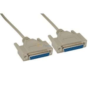  6ft DB25 F/F Null Modem Cable