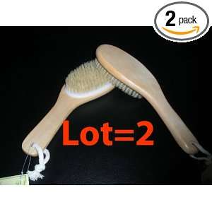  (FREE SHIPPING) 2 Touch Me Natural Bristle Wooden Contour 