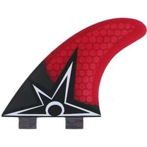  Kinetik Racing Bruce Irons Carbo Tune FCS Red Fin: Sports 