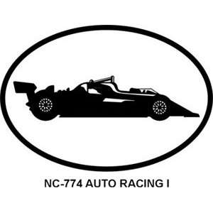  Auto Racing 1 Oval Bumper Sticker: Automotive