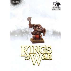  Kings Of War   Dwarves Dwarf Ironguards (5) Toys & Games