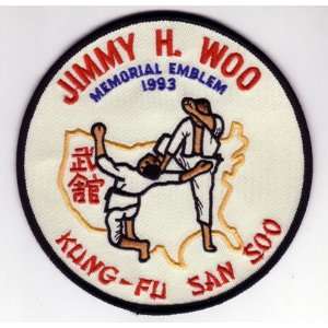  Jimmy H. Woo Kung Fu San Soo Memorial Emblem 5 patch 