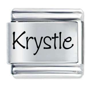 Name Krystle Gift Laser Italian Charm: Pugster: Jewelry